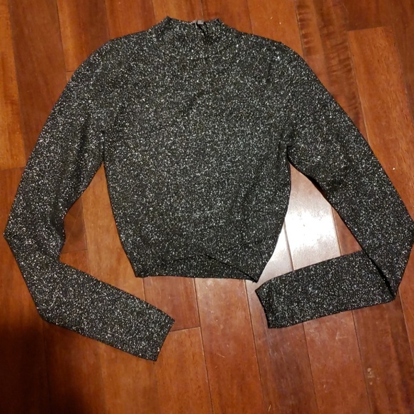 express metallic sweater